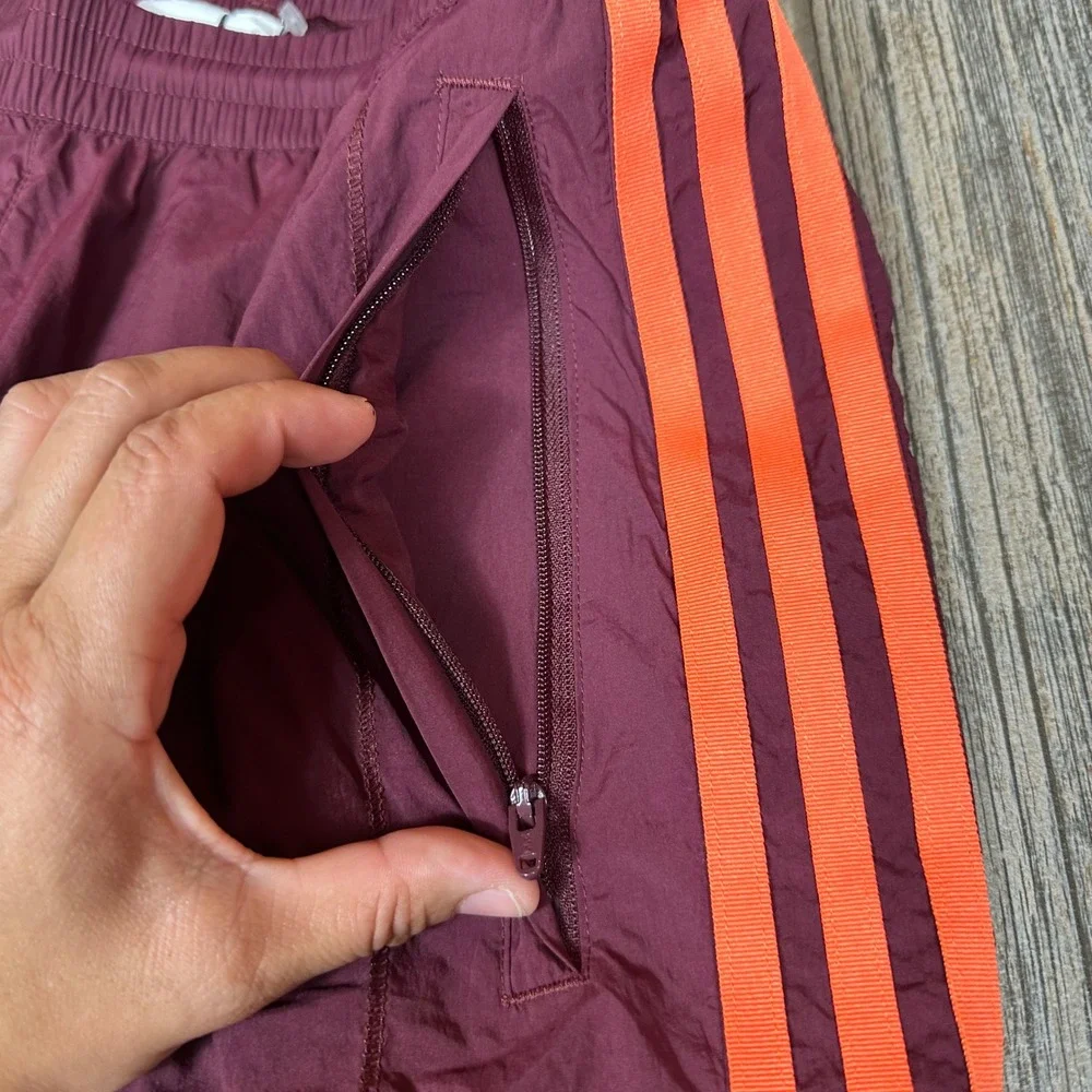 Adidas Originals Flamestrike Woven Track Pants DU8129‎ Men's M Maroon/Orange